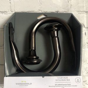 Threshold Curtain Holdbacks Oil Rubbed Bronze